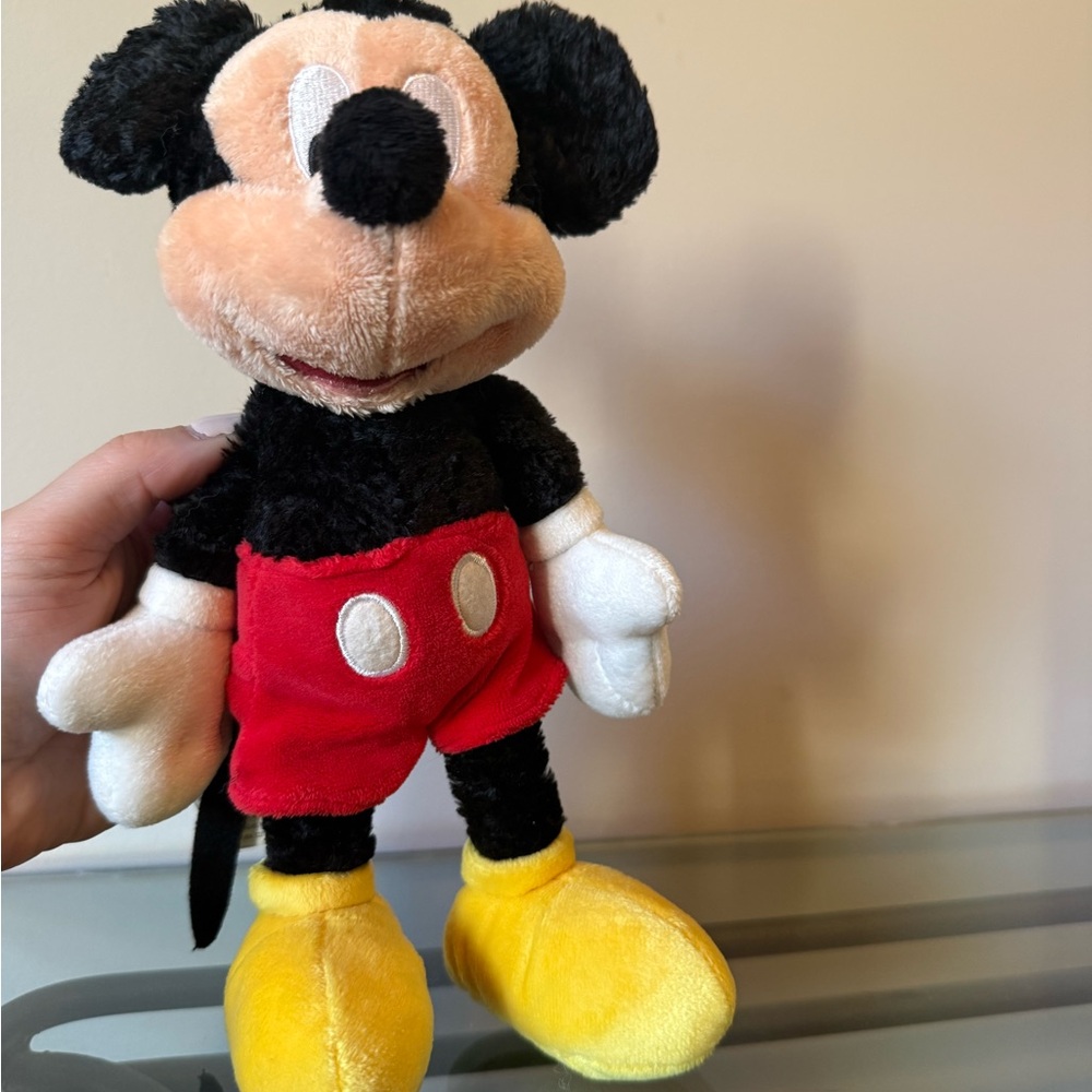 Disney Mickey Mouse Plush - Black, Red, Yellow